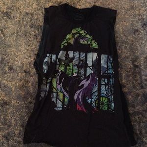 Disney Maleficent stained glass muscle tank